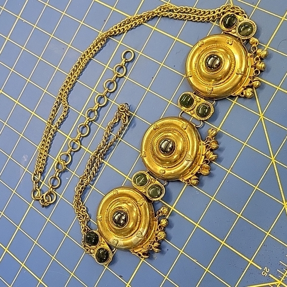 1980s Gold Brassy Tone Chain 38" - Picture 1 of 6